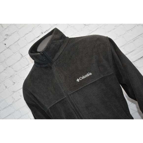 Columbia Fleece Jacket Mens Size 2XB BIG Camping Hiking Black Polyester - Picture 1 of 6
